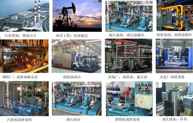 SMH三螺桿泵行業應用 SMH三螺桿泵行業應用