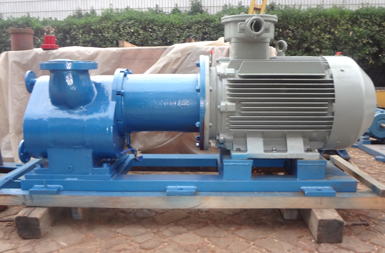 祝賀遠東自主研發的大流量瀝青保溫泵調試成功