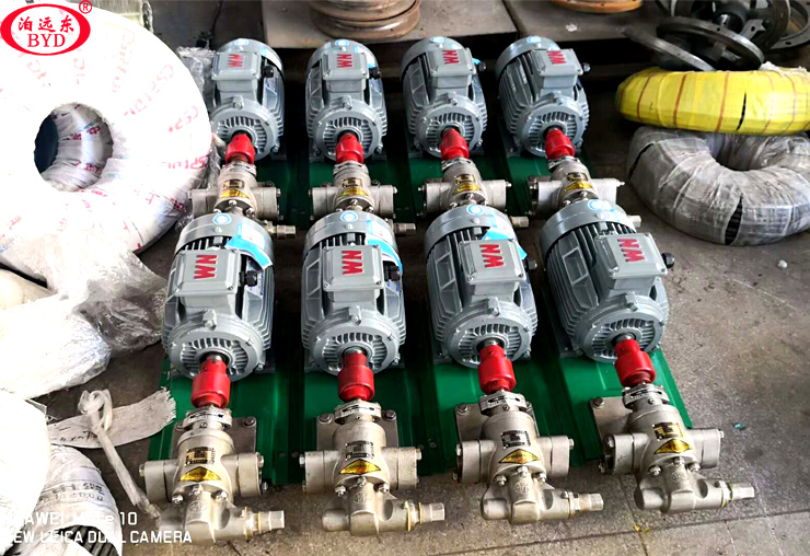 真給力！韶關(guān)用戶定制的KCB-83.3不銹鋼齒輪泵準(zhǔn)時到達(dá)用戶廠里