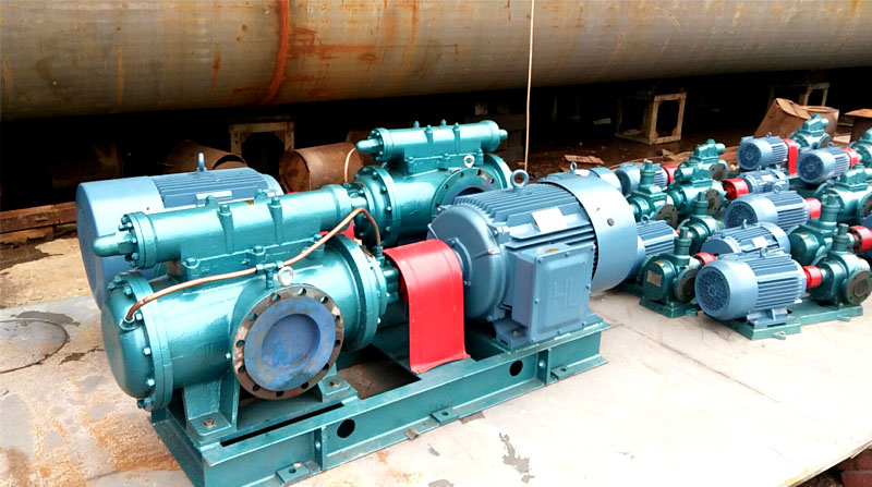 現代船廠訂購的一批3GS110*2W2船用螺桿泵和YCB-20/0.6船用齒輪泵順利交貨