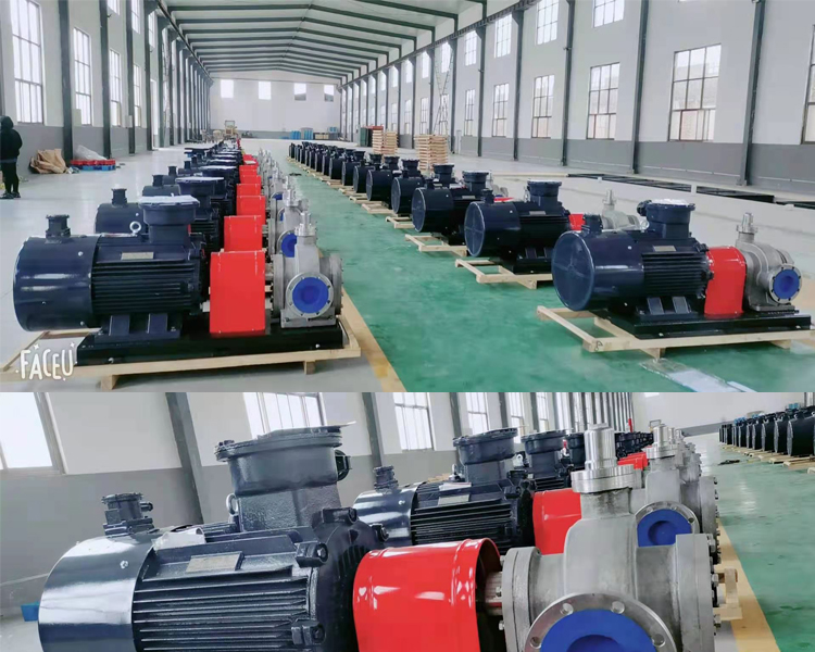 遠東泵業(yè)為國外用戶定制的雙向不銹鋼齒輪泵KCB1600防爆齒輪泵50臺